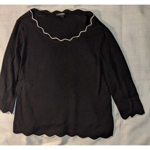 Roz & Ali Black Top Size XL